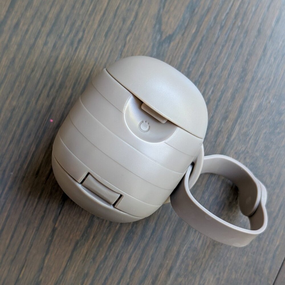 Ubbi On-The-Go Dual Pacifier Holder, Taupe